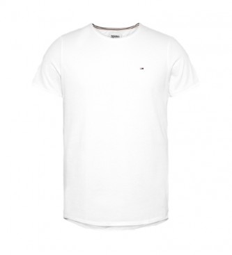 Tommy Hilfiger TJM T-shirt Slim Jaspe C Pescoço branco