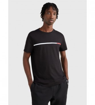 Tommy Hilfiger T-shirt Two Tone Chest Stripe black