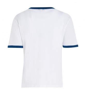 Tommy Hilfiger T-shirt Varsity Flock C-Nk blanc