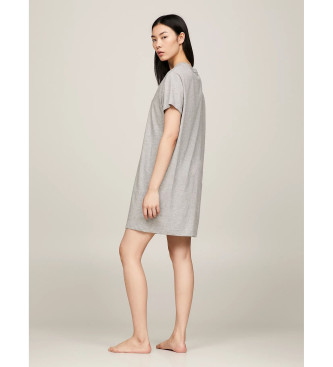 Tommy Hilfiger Chemise de nuit grise  demi-manches