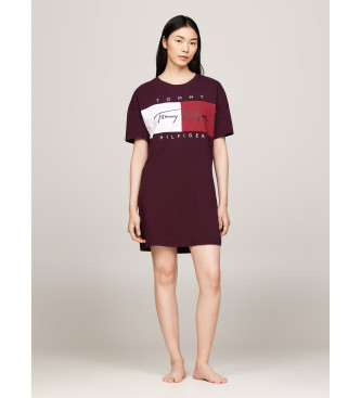 Tommy Hilfiger Camisa de noite Home maroon