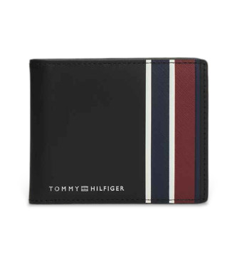 Tommy Hilfiger Petit porte-documents d'entreprise en cuir noir