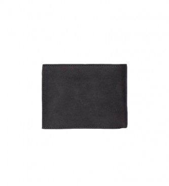 Tommy Hilfiger Portefeuille CC Johnson en cuir noir -13x9.5x3cm