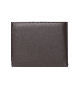 Tommy Hilfiger Usnjena denarnica Eton CC rjava -13x2x9,5cm