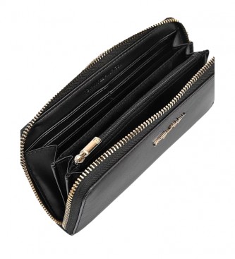 Tommy Hilfiger Iconico portafoglio grande con zip nero
