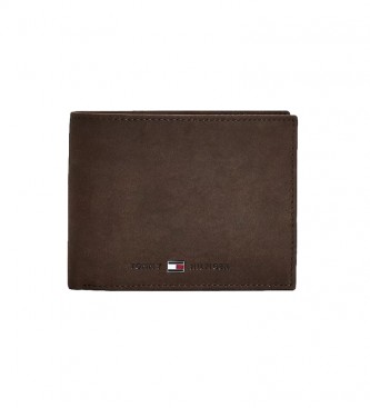 Tommy Hilfiger Lderpung Johnson CC mntlomme brun -13x2x9,5cm