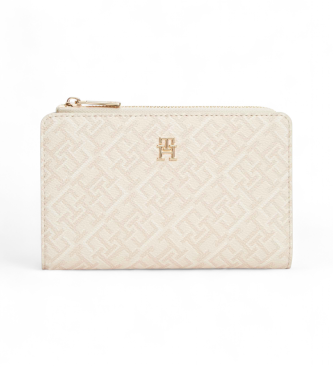 Tommy Hilfiger TH ICON folding wallet beige