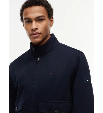 Tommy Hilfiger Giacca Harrington con cerniera e logo blu navy