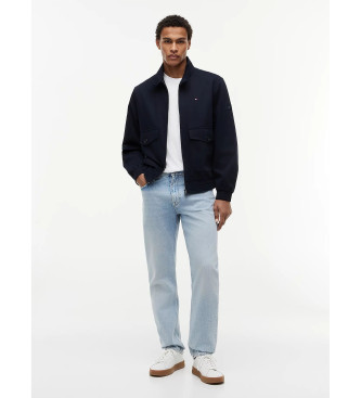 Tommy Hilfiger Giacca Harrington con cerniera e logo blu navy