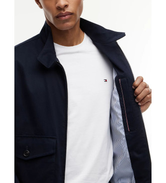 Tommy Hilfiger Giacca Harrington con cerniera e logo blu navy