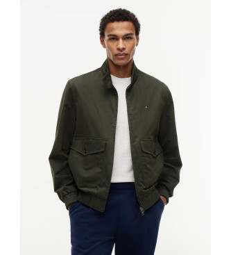 Tommy Hilfiger Giacca Harrington con cerniera e logo verde