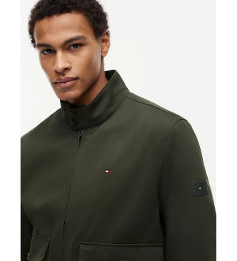 Tommy Hilfiger Giacca Harrington con cerniera e logo verde