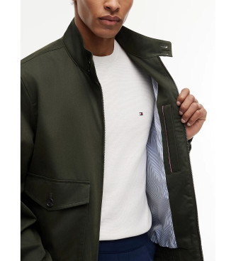 Tommy Hilfiger Giacca Harrington con cerniera e logo verde