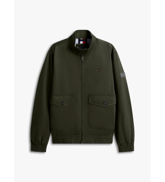 Tommy Hilfiger Giacca Harrington con cerniera e logo verde