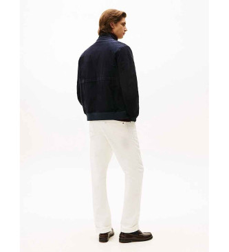 Tommy Hilfiger Casaco Harrington em bombazina azul-marinho