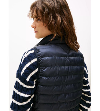 Tommy Hilfiger Quiltet vest med dun i navy