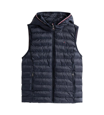 Tommy Hilfiger Quiltet vest med dun i navy