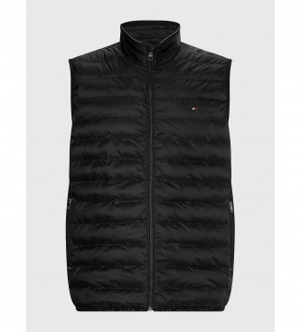 Tommy Hilfiger Recyclable, padded, foldable, recycled waistcoat black