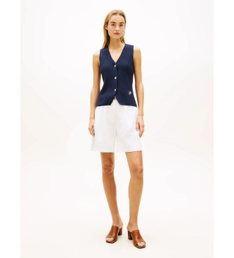 Tommy Hilfiger Premium stickad v�st marinbl�