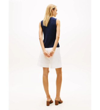 Tommy Hilfiger Premium stickad v�st marinbl�