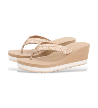Tommy Hilfiger Dalya beige flip flops