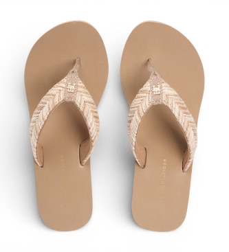 Tommy Hilfiger Dalya beige flip flops
