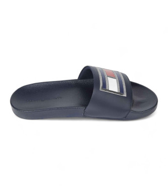 Tommy Hilfiger Teenslippers met marine logoband