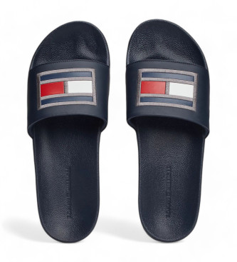 Tommy Hilfiger Flip Flops mit marinefarbenem Logoband