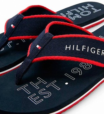 Tommy Hilfiger Flip-flops tecido trançado marítimo
