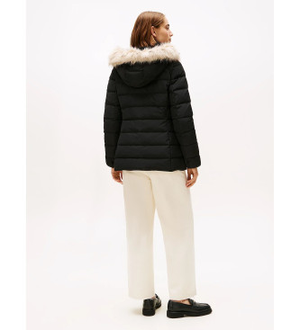Tommy Hilfiger Casaco acolchoado com capuz preto