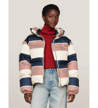 Tommy Hilfiger Chaqueta acolchada con estampado distintivo multicolor