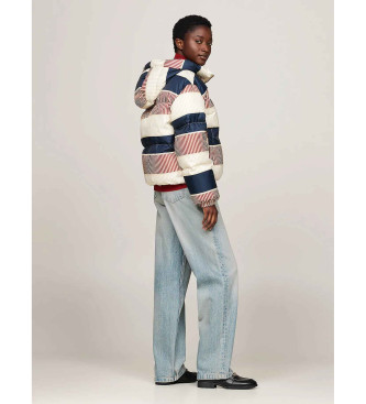 Tommy Hilfiger Chaqueta acolchada con estampado distintivo multicolor