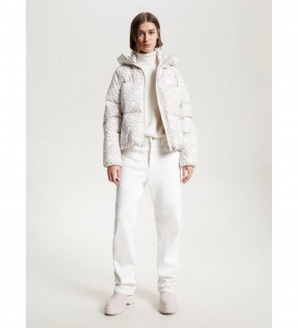 Tommy Hilfiger Prešita jakna New York, širokega kroja, bela
