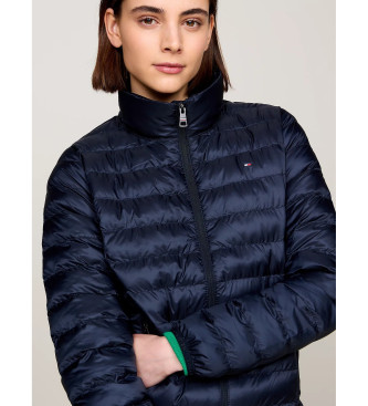 Tommy Hilfiger Dunjakke med htte og lynls navy