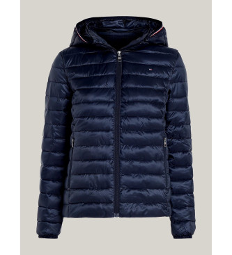 Tommy Hilfiger Donsjack met capuchon en ritssluiting navy