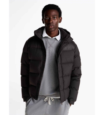 Tommy Hilfiger Casaco acolchoado com capuz preto