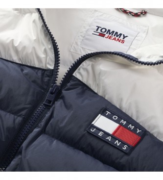 Tommy Jeans Bloco de casacos da marinha, branco