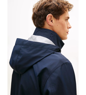 Tommy Hilfiger Giacca da corsa blu navy effetto stropicciato