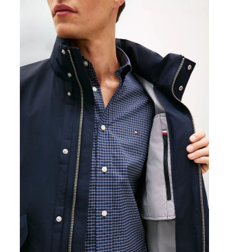 Tommy Hilfiger Giacca da corsa blu navy effetto stropicciato