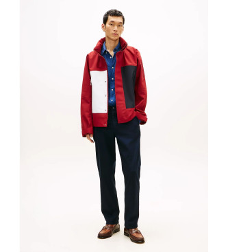 Tommy Hilfiger Chaqueta de regata resistente al agua rojo