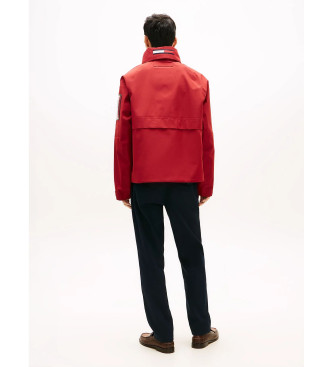 Tommy Hilfiger Chaqueta de regata resistente al agua rojo