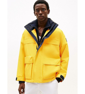 Tommy Hilfiger Casaco de corrida repelente de gua amarelo