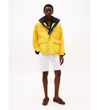 Tommy Hilfiger Casaco de corrida repelente de gua amarelo