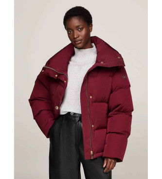 Tommy Hilfiger Oversize jakke med rdbrunt dunfyld