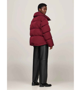 Tommy Hilfiger Oversize-Jacke mit kastanienbrauner Daunenfllung