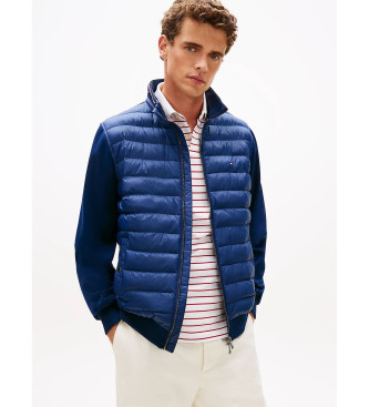 Tommy Hilfiger Casaco com acabamentos de texturas mistas azul