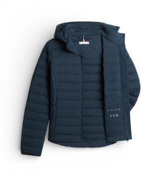 Tommy Hilfiger L�ttviktsdunjacka i marinbl� f�rg med smal passform