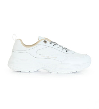 Tommy Hilfiger Chunky runner leather trainers white