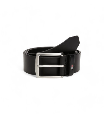 Tommy Hilfiger Denton Leren Riem zwart