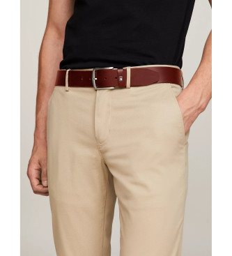 Tommy Hilfiger Cinto de couro Denton castanho